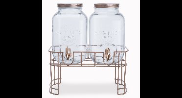 Cosy & Trendy Dubbele drankdispenser op onderstel - 2x 3.5 Liter