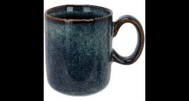Cosy & Trendy koffie mok Bilbao - 1x - blauw - 170 ml