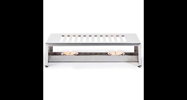 Cosy & trendy Rechaud warmhoudplaat - RVS - 26 x 15 cm