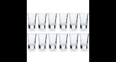 Cosy & Trendy Shotglazen - 12x stuks - glas - 35 ml - Shotjes