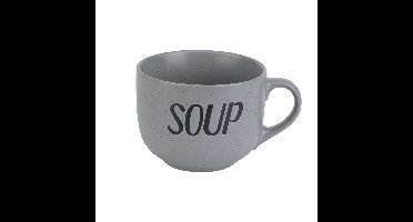 Cosy & Trendy Soepkom - grijs - 11 cm - 510 ml - Soepbeker