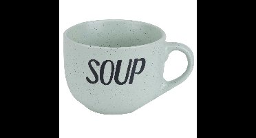Cosy & Trendy Soepkom - groen - 11 cm - 510 ml - Soepbeker