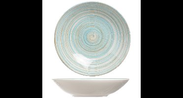 Cosy & Trendy Turbolino diep bord - blauw - 21 cm - rond