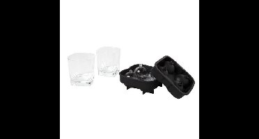 Cosy & Trendy Whisky glazen - 2 stuks - inclusief ijsvorm - 180 ml