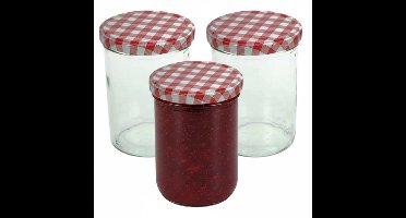 Cosy&Trendy Weckpotten / inmaakpotten - rood - 3x - 230 ml