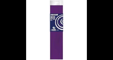 Crepe papier platte vellen - 10x - paars - 250 x 50 cm - Knutsel papier