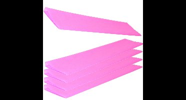 Crepe papier platte vellen - 5x - fel roze - 250 x 50 cm - Knutsel papier