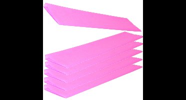 Crepe papier platte vellen - 6x - fel roze - 250 x 50 cm - Knutsel papier