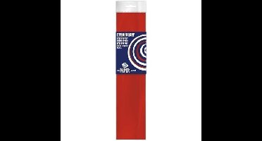 Crepe papier platte vellen - 6x - rood - 250 x 50 cm - Knutsel papier