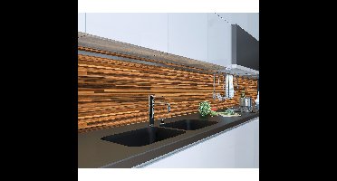 Decoratie plakfolie - 2x - bruin houtnerf - 45 cm x 2 m - zelfklevend