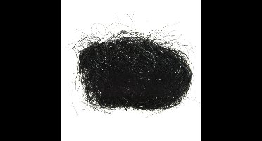 Decoris engelenhaar - zwart - 80 gr - synthetisch - lamettahaar