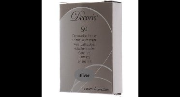 Decoris Kerstbalhaakjes - 250x st - zilver - 3,5 cm - ophanghaakjes