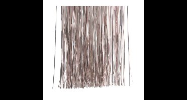 Decoris kerstboom folie slieren - 15x - tinsel - lichtroze - 50 cm