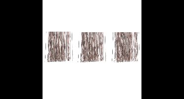 Decoris kerstboom folie slieren - 8x - tinsel - lichtroze - 50 cm