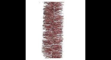 Decoris kerstslinger - 4x - oudroze -270 cm - lametta slinger