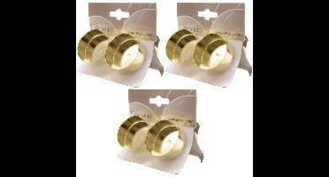 Decoris Kerststukjes theelichthouders - 12x st - goud