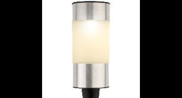 Decoris Solar prikspot - zilver - 14 cm - tuinverlichting