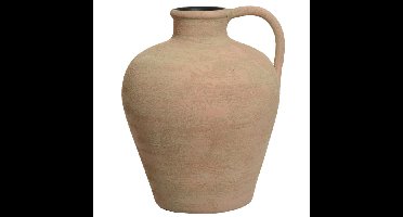 Decoris Vaas - kruik model - terracotta - lichtbruin - D25 x H30 cm