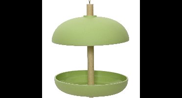 Decoris Vogelvoedersilo - hangend - groen - bamboe - 25 cm