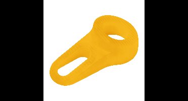 Deltafix Block it Deurwig - geel - TPE kunststof - 12 x 3,8 cm - deurstopper