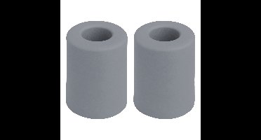 Deltafix Deurbuffer - 2x - deurstopper - grijs - rubber - 50 x 35 mm