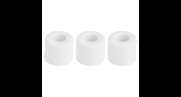 Deltafix Deurbuffer - 3x - deurstopper - wit - rubber - 30 x 25 mm