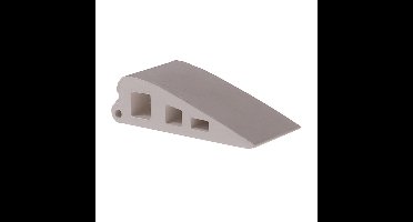 Deltafix Deurwig - 2x - wit - kunststof - 5,9 x 1,7 cm - deurstopper