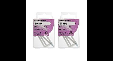 Deltafix Schroefduimen - 8x - gecoat metaal - 50 mm - wit - ijzerwaren