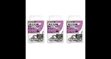 Deltafix Schroefogen - 18x - verzinkt metaal - 20 x 10 mm - ijzerwaren