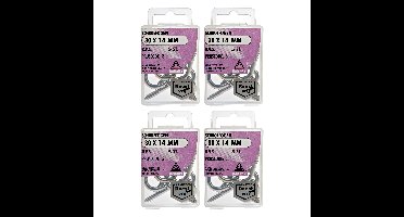 Deltafix Schroefogen - 20x - verzinkt metaal - 30 x 14 mm - ijzerwaren