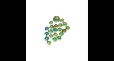 Don Juan Glazen kattenogen speelgoed knikkers - 21x stuks