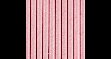 Drinkrietjes - papier - 30x - roze - 19,5 cm - rietjes
