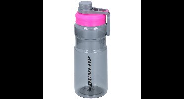 Dunlop Drinkfles - transparant roze - 1100 ml - sportbidon
