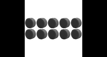 Ecologisch grimeer sponsje - 10x - rond - antraciet - make up sponsje