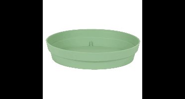 EDA Bloempot onderschaal Toscane - kunststof - groen - D28 cm
