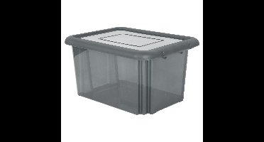 EDA Opbergbox 55L - grijs - stapelbaar - L58 x B44 x H31 cm