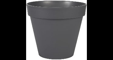 EDA Toscane Bloempot - kunststof - grijs - D40xH32cm - binnen/buiten