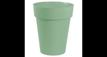 EDA Toscane Bloempot - kunststof - groen - D20xH17cm - binnen/buiten