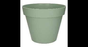 EDA Toscane Bloempot - kunststof - groen - D30xH26cm - binnen/buiten