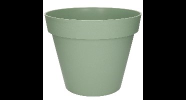 EDA Toscane Bloempot - kunststof - groen - D40xH32cm - binnen/buiten