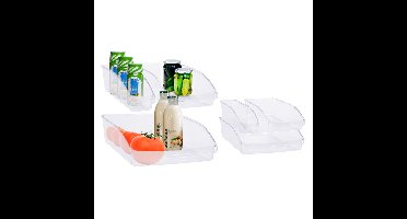 EH Koelkast/keuken organizers - kunststof - 6x stuks