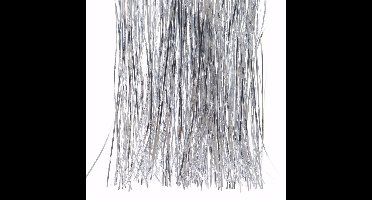 Elegant Christmas kerstboom decoratie slierten zilver 50 cm