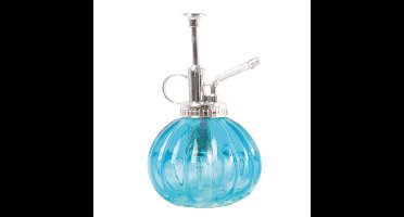 Esschert Design plantenspuit/vernevelaar - glas - turquoise/zilver - 15.5 cm