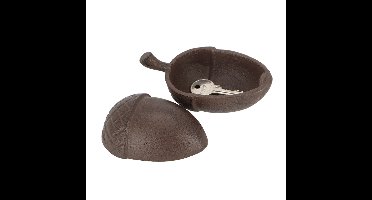 Esschert design Sleutelverstopdoosje Eikel - bruin - gietijzer