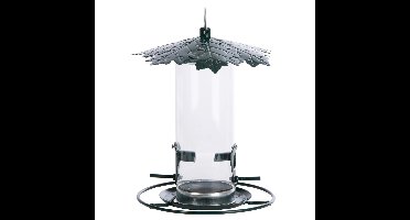 Esschert Design Vogel voedersilo met bladerdak - metaal - 23 cm