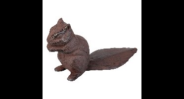 Esschert deurstopper eekhoorn - 0.6 kg - gietijzer - bruin - 18 x 6 x 10 cm