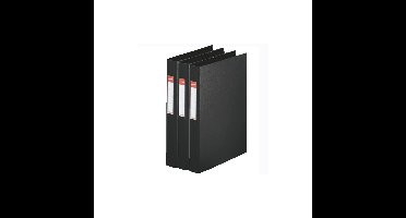 Esselte Ringband mappen/ordners - 3x - zwart - A4 - kantoorartikelen