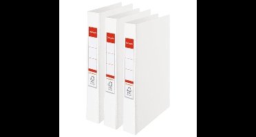 Esselte Ringband mappen/ordners - 5x - wit - A4 - kantoorartikelen