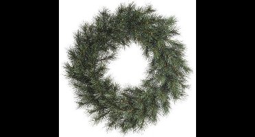 Everlands Kerstkrans - Malmo - groen - 60 cm - kunststof