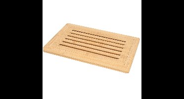 Excellent Houseware - Brood snijplank met kruimel opvangbak - bamboe hout - 38 x 24 x 2 cm